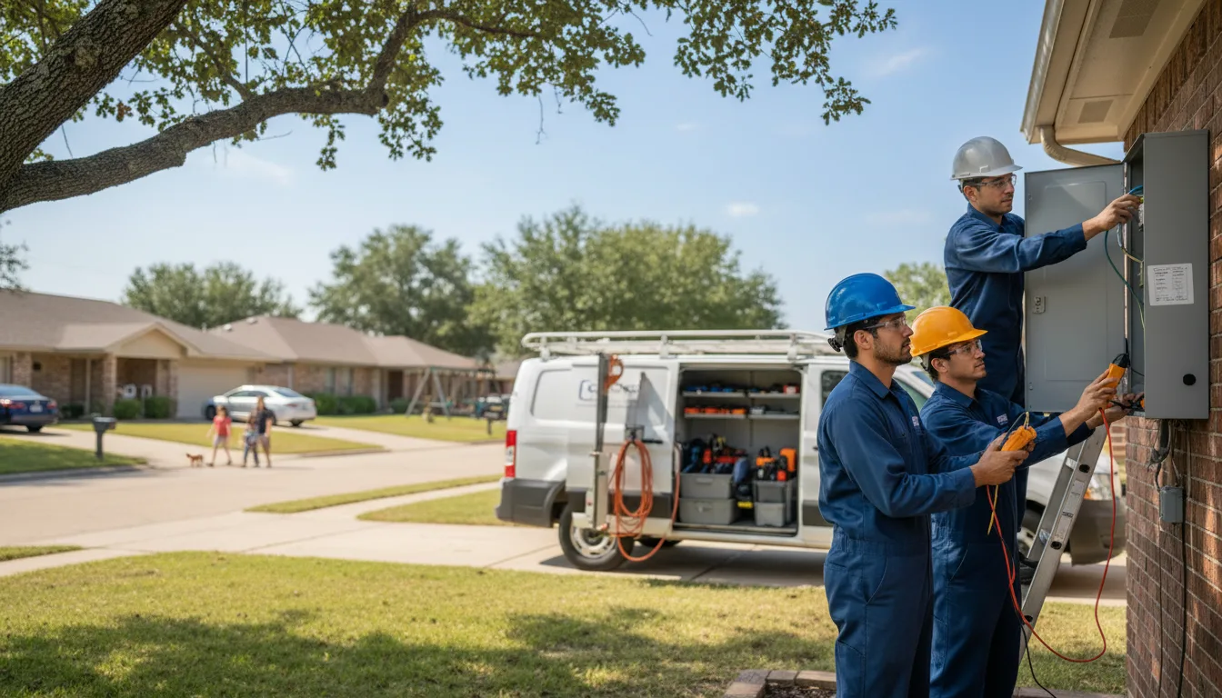 Certified electrician providing emergency electrical services in Dale, IN